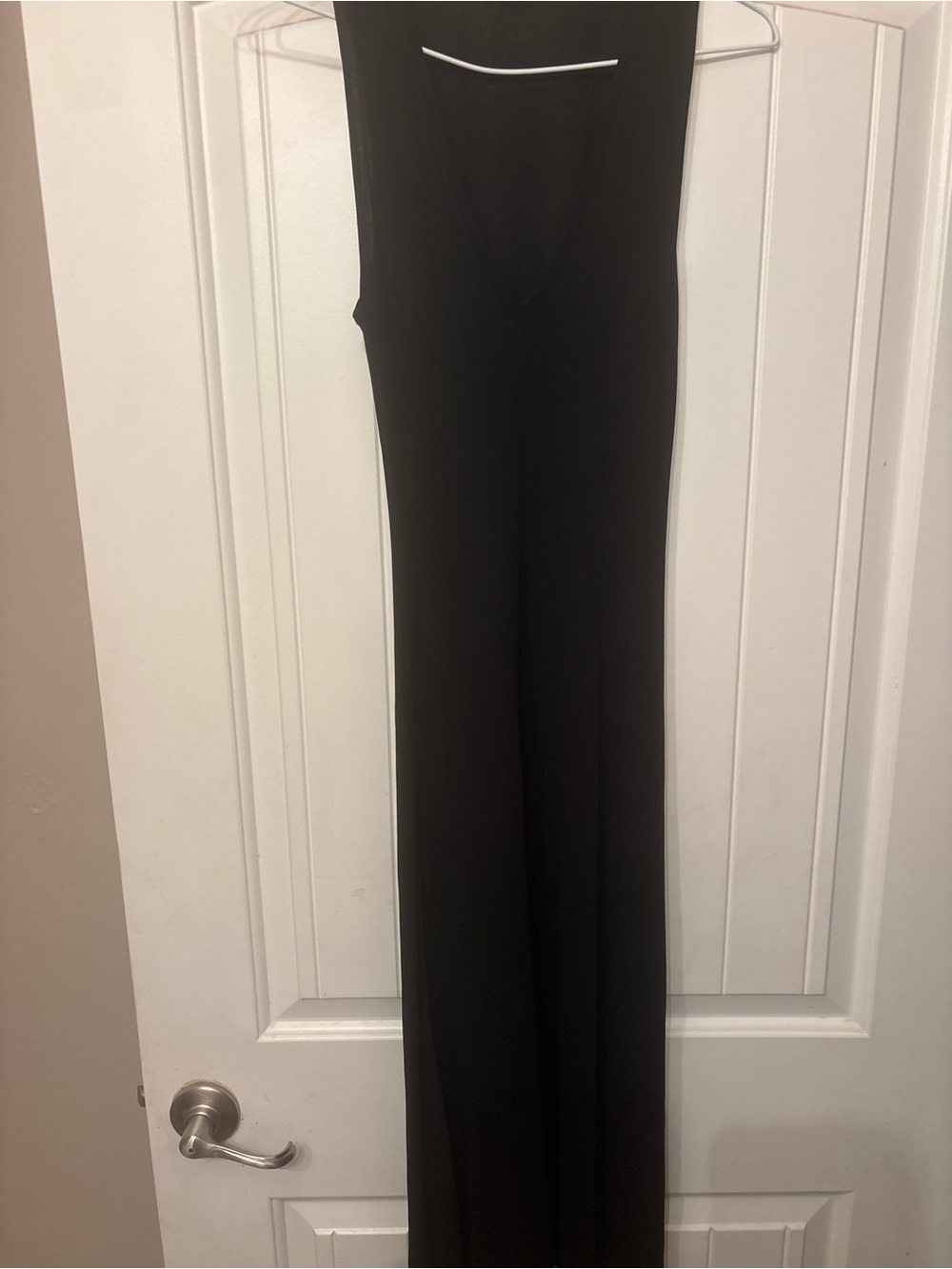 Sleek Black Sleeveless Wide-Leg Jumpsuit